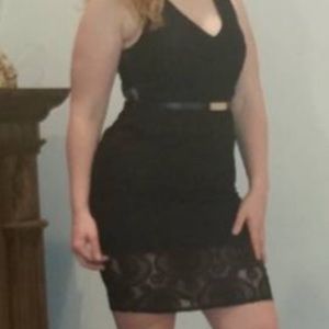 Almost Famous Size XL Black Lace Dress